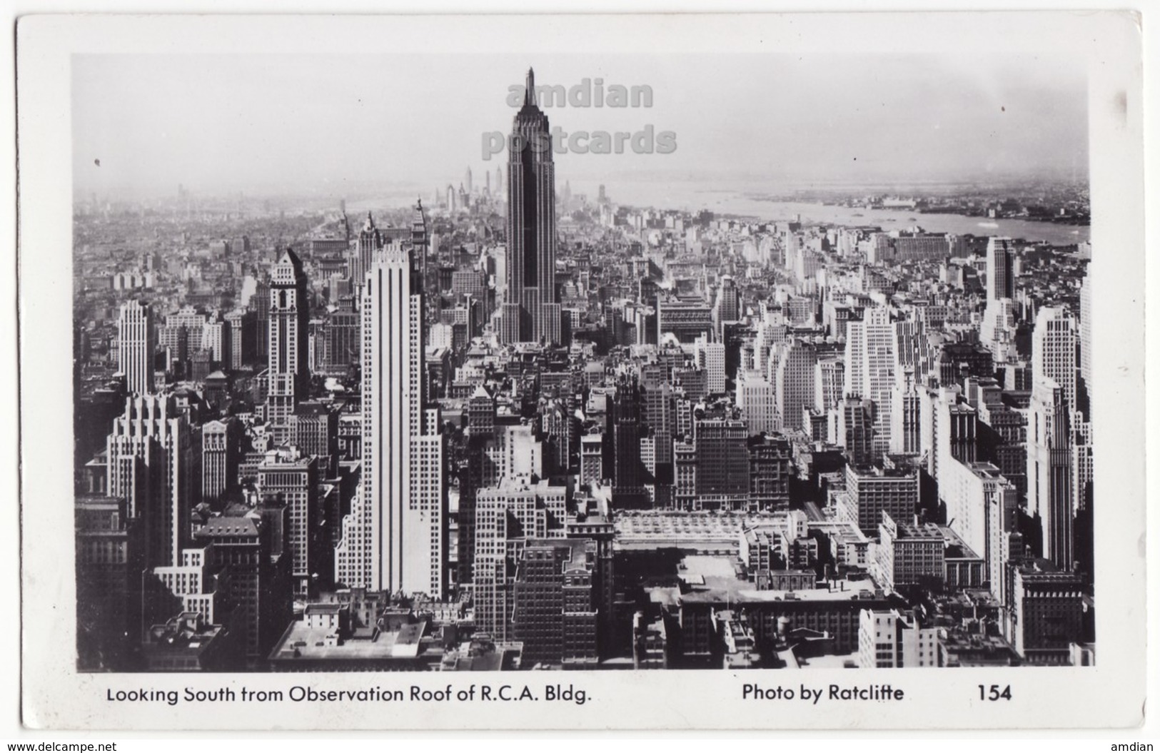 New York City NY, View Looking South From RCA Building, C1930s Vintage MAINZER Real Photo Postcard RPPC [7058] - Multi-vues, Vues Panoramiques