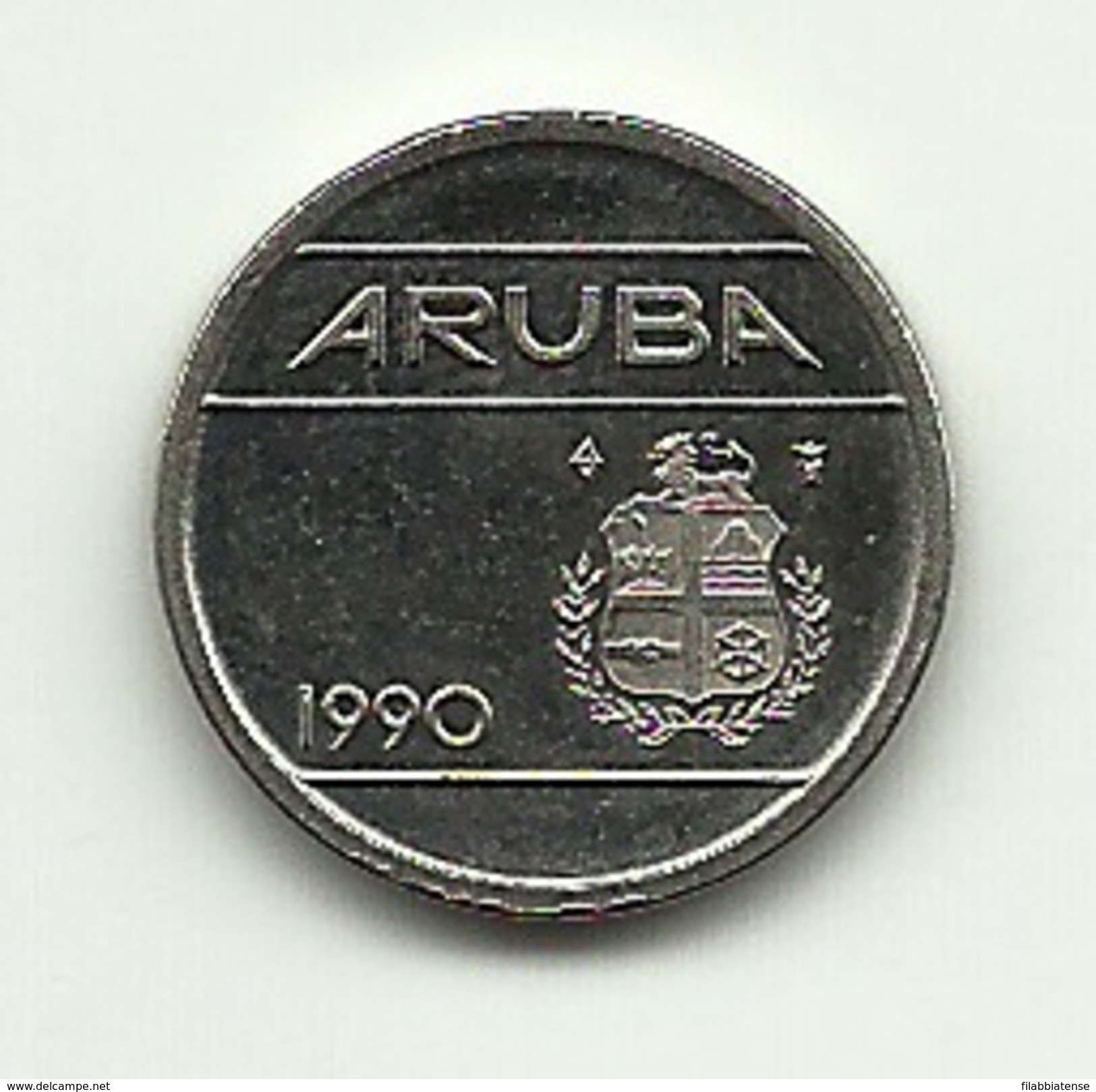 1990 - Aruba 5 Cents, - Altri – America