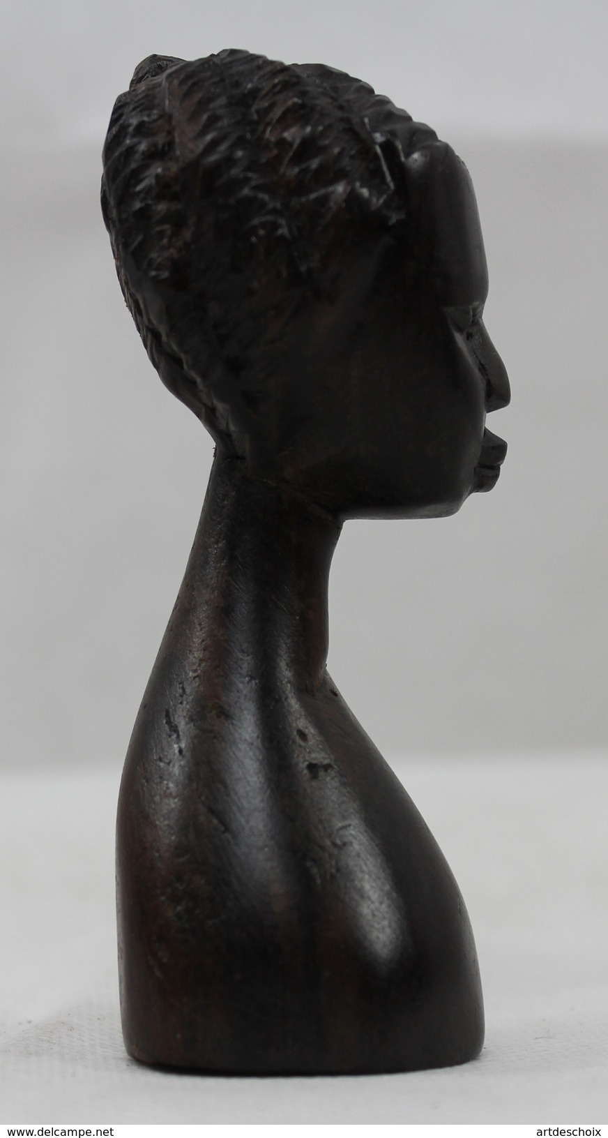 Buste De Femme En Ebene  - TOGO AFRIQUE Années 1970 - Art Africain