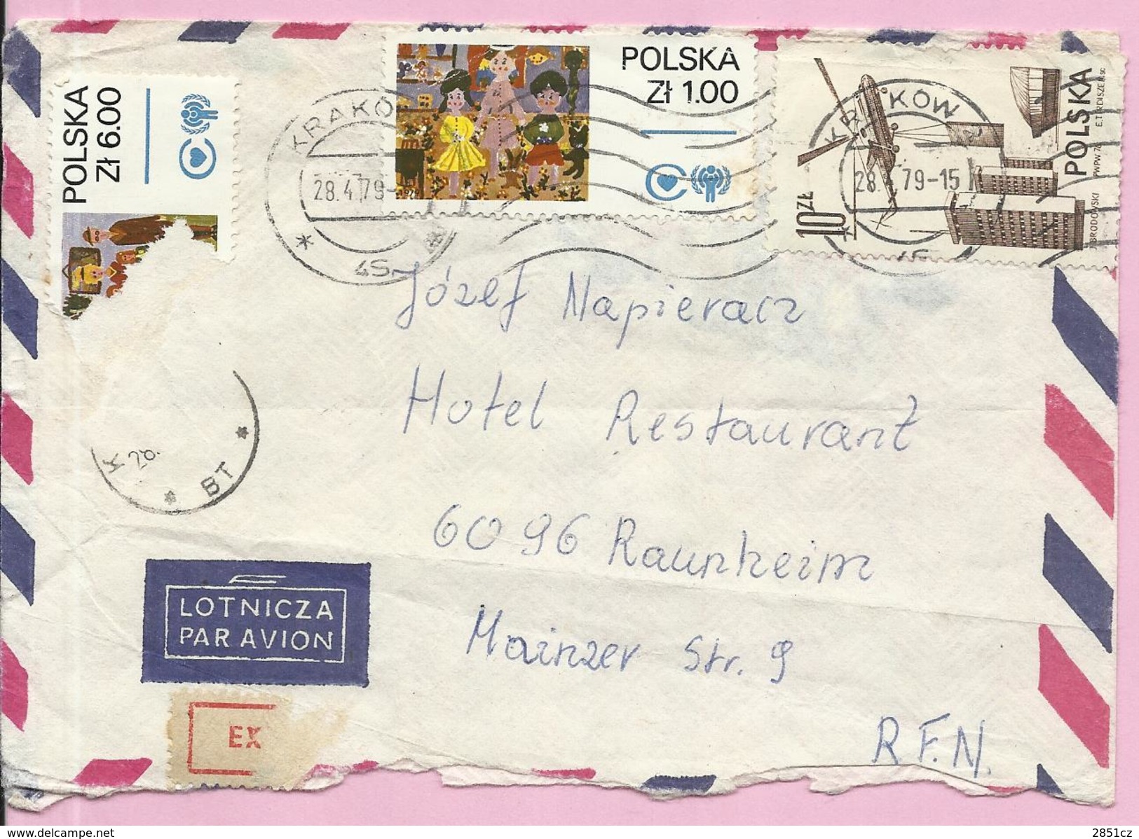 Letter - Krakow, 1979., Poland (Polska), By Airmail - Avions