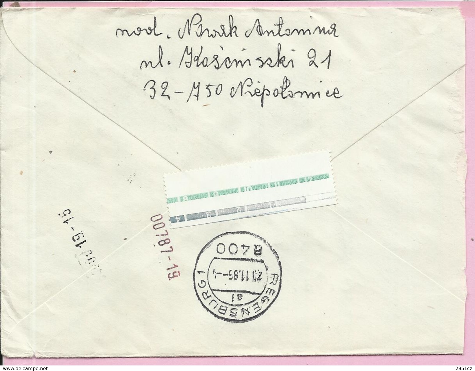 Letter , 1985., Poland (Polska), By Airmail - Flugzeuge