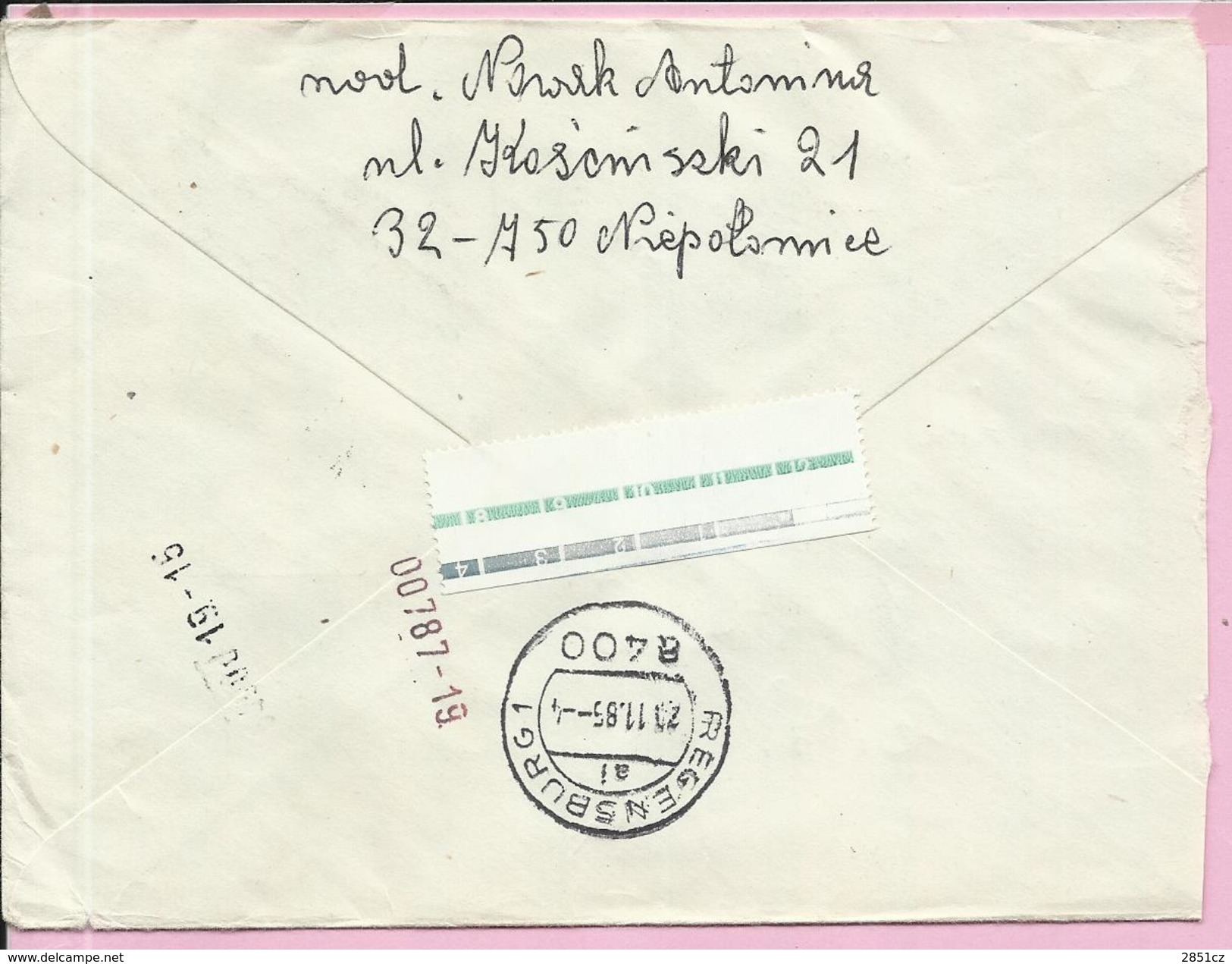 Letter , 1985., Poland (Polska), By Airmail - Aviones