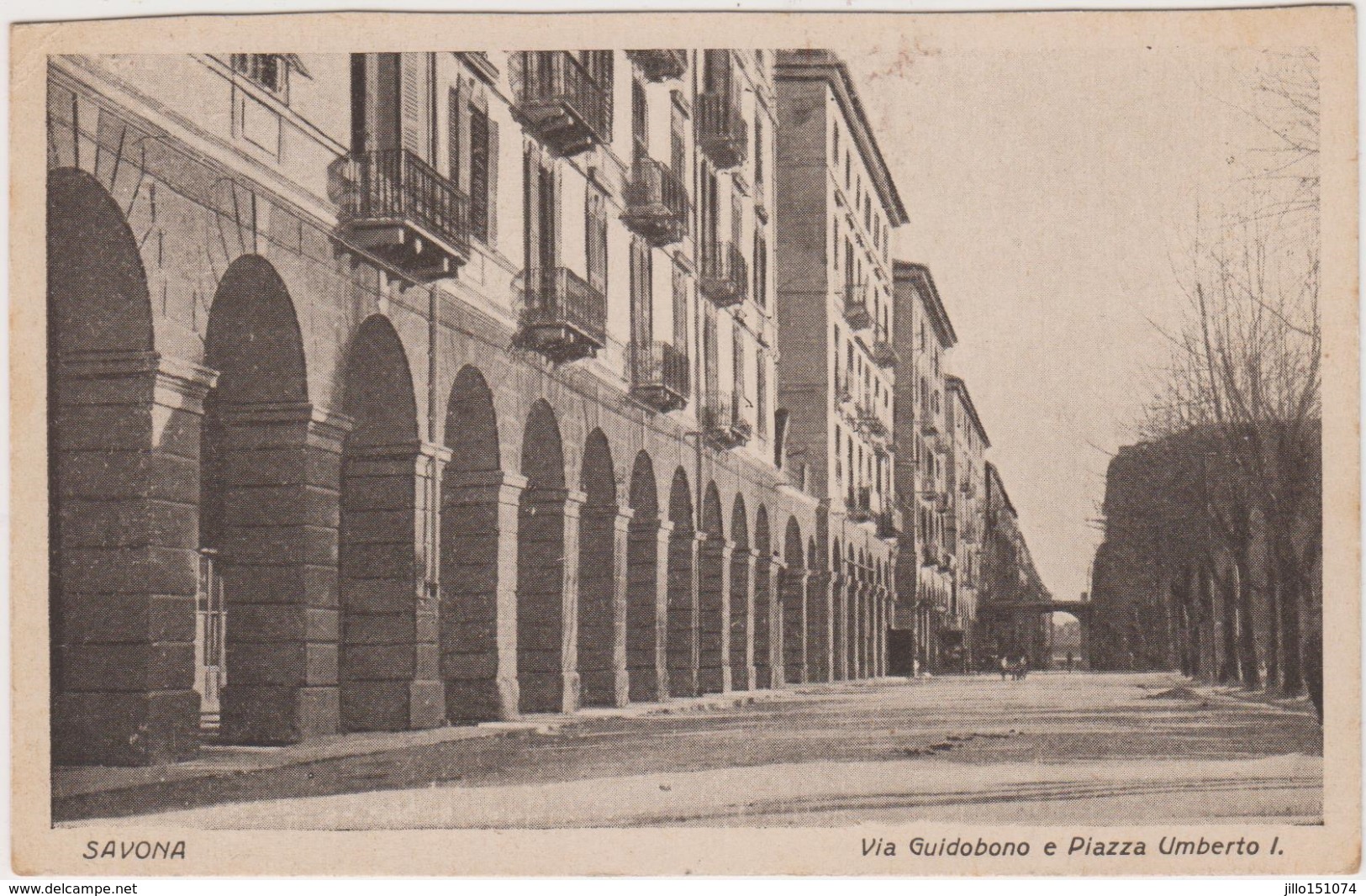 SAVONA VIA GUIDOBONO E PIAZZA UMBERTO I - Savona