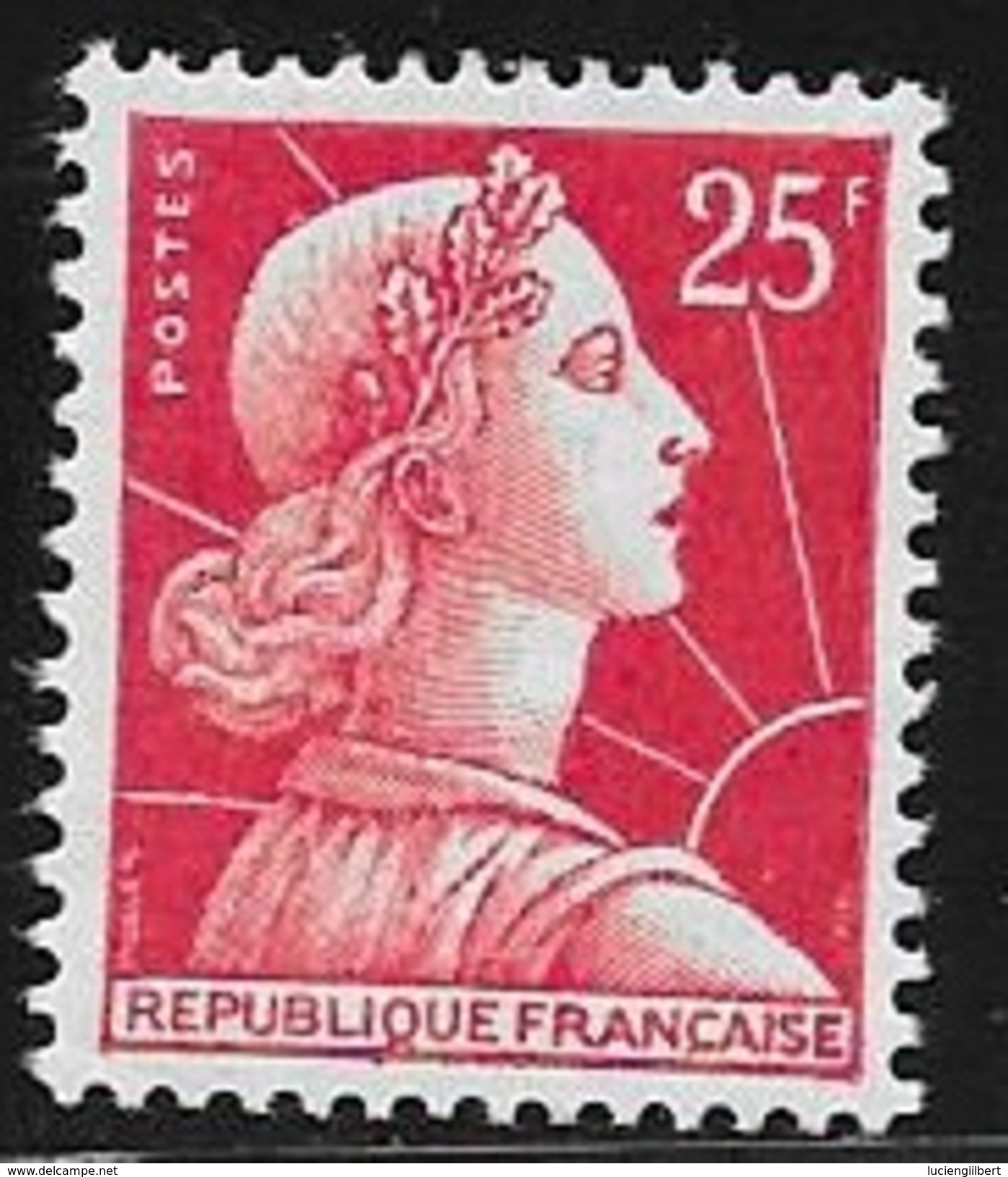 N° 1011  C    FRANCE  -  NEUF  -  25F    MARIANNE DE MULLER   -  1955 - Nuovi