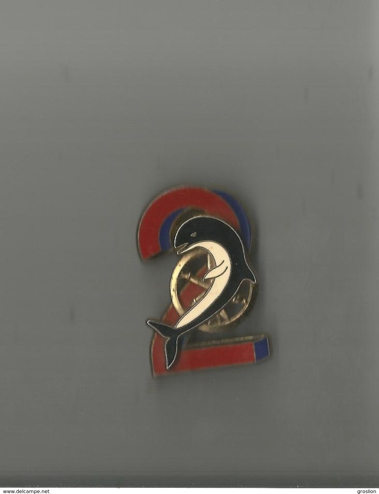 INSIGNE MILITAIRE 68 E REGIMENT D'ARTILLERIE 2 E BATTERIE (MARSOUIN) ARTILLERIE - Navy