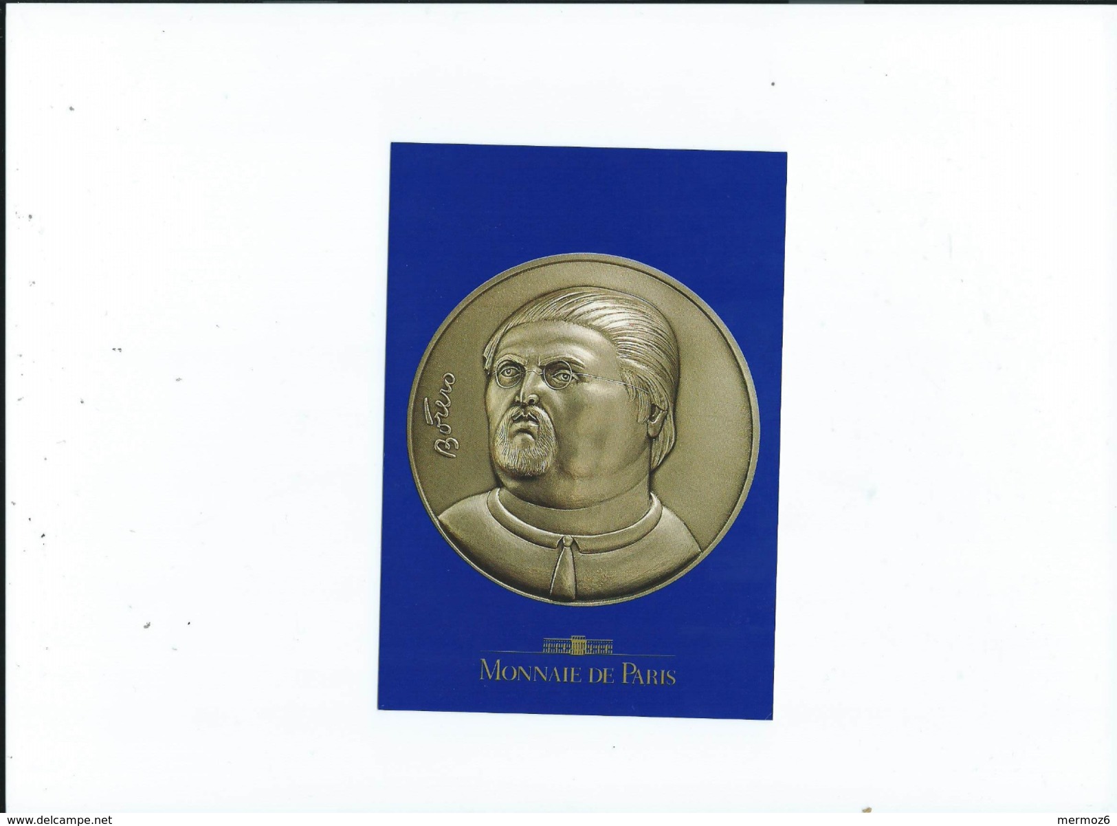 Monnaie De Paris 1992 Botero Autoportrait Medaille - Monnaies (représentations)