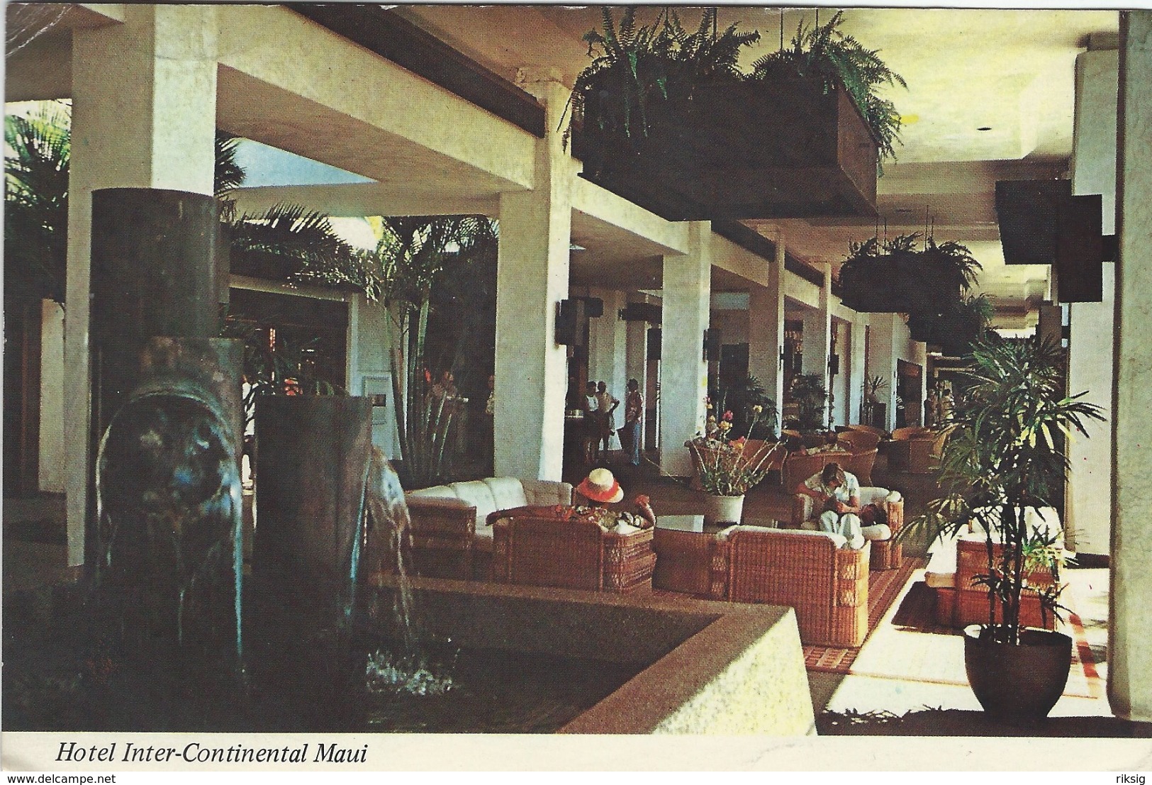 Hotel Inter-Continental Maui. To Denmark  + Postage Due.  H-443 - Maui