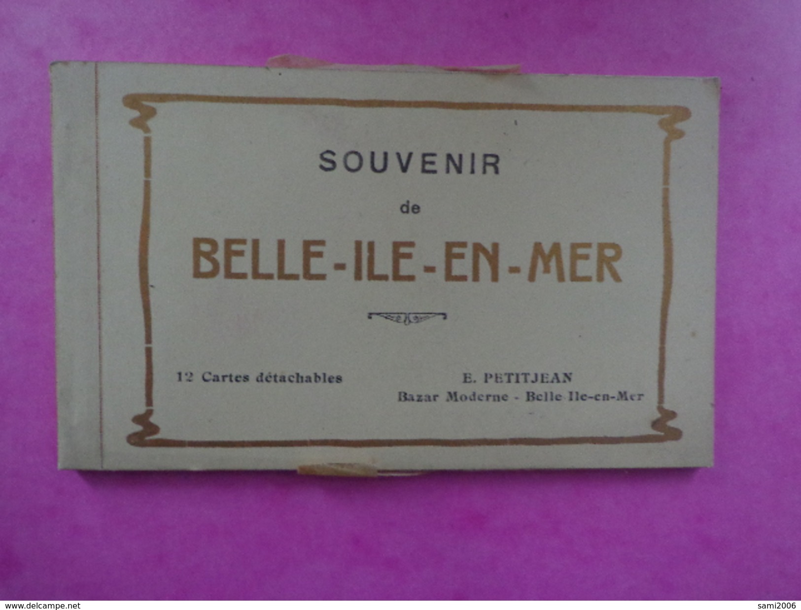 CPA CARNET DE 12 CARTES  DÉTACHABLES SOUVENIR DE BELLE ÎLE EN MER - Belle Ile En Mer