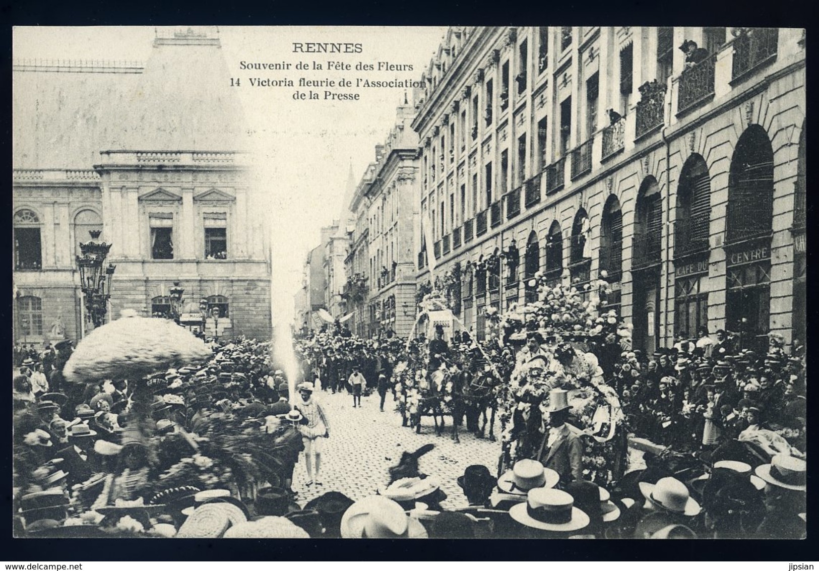 Cpa Du 35 Rennes Souvenir De La Fête Des Fleurs Victoria Fleurie Association De La Presse  NCL32 - Rennes