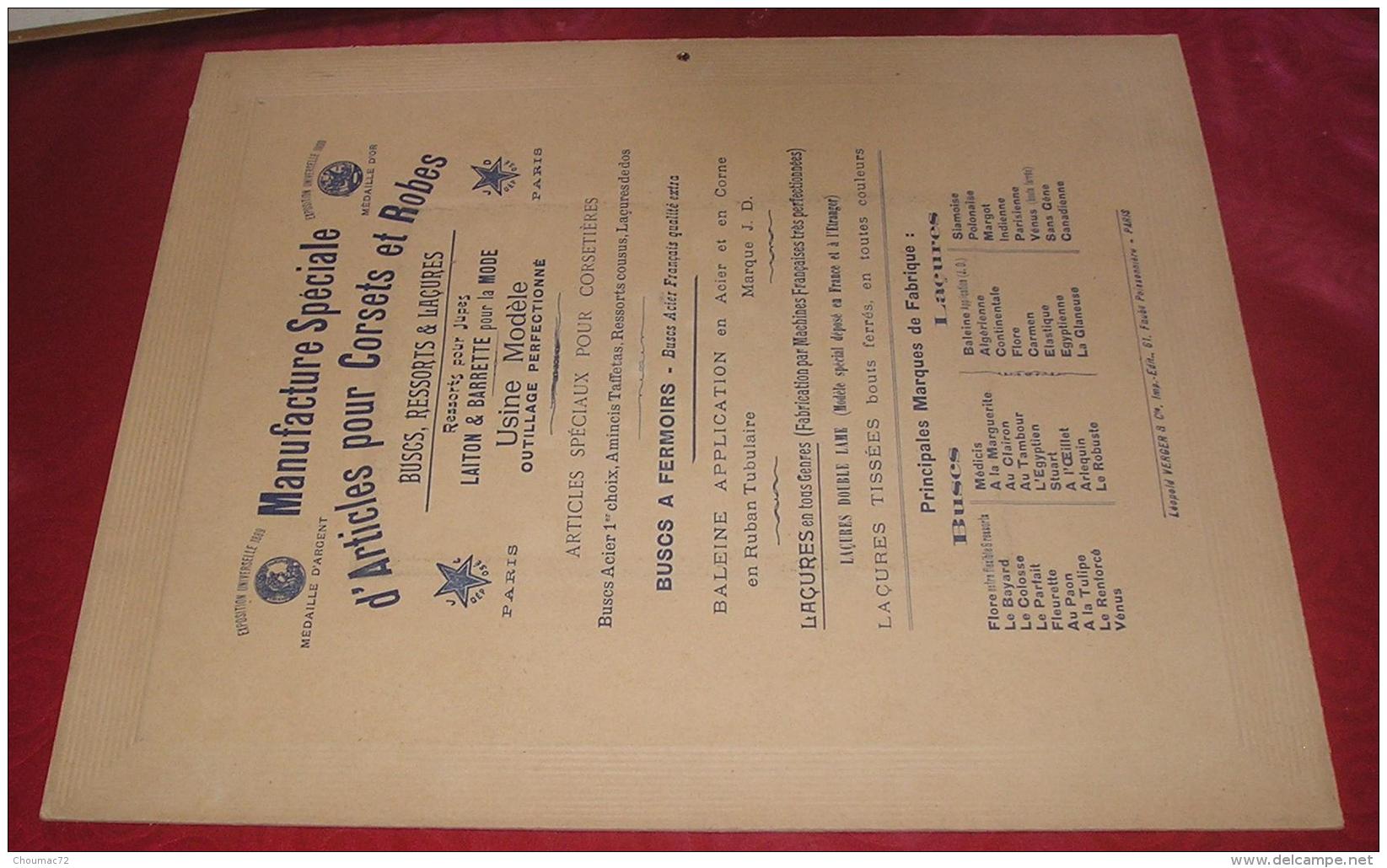 Calendriers 004, Grand Calendrier Publicitaire Année 1905, Format 44 X 36,5 Cm Publicité Léopold Verger Faubourg Poisson - Groot Formaat: 1901-20