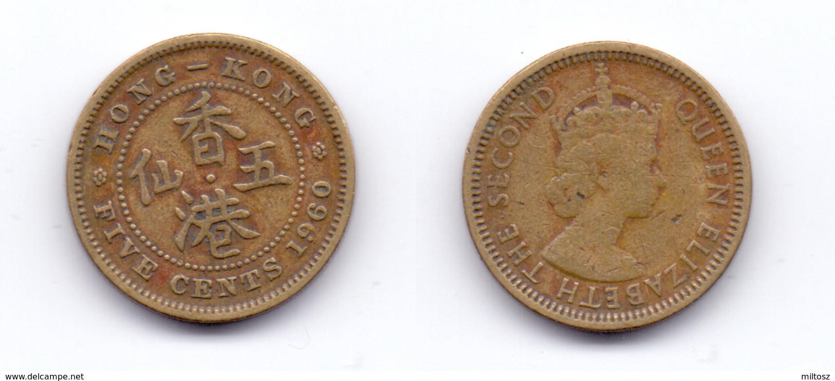 Hong Kong 5 Cents 1960 - Hong Kong