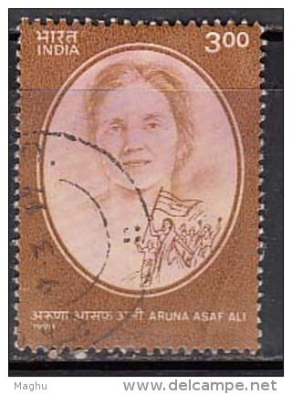 India Used 1998,  Aruna Asaf Ali, Freedom Fighter (sample Image) - Used Stamps