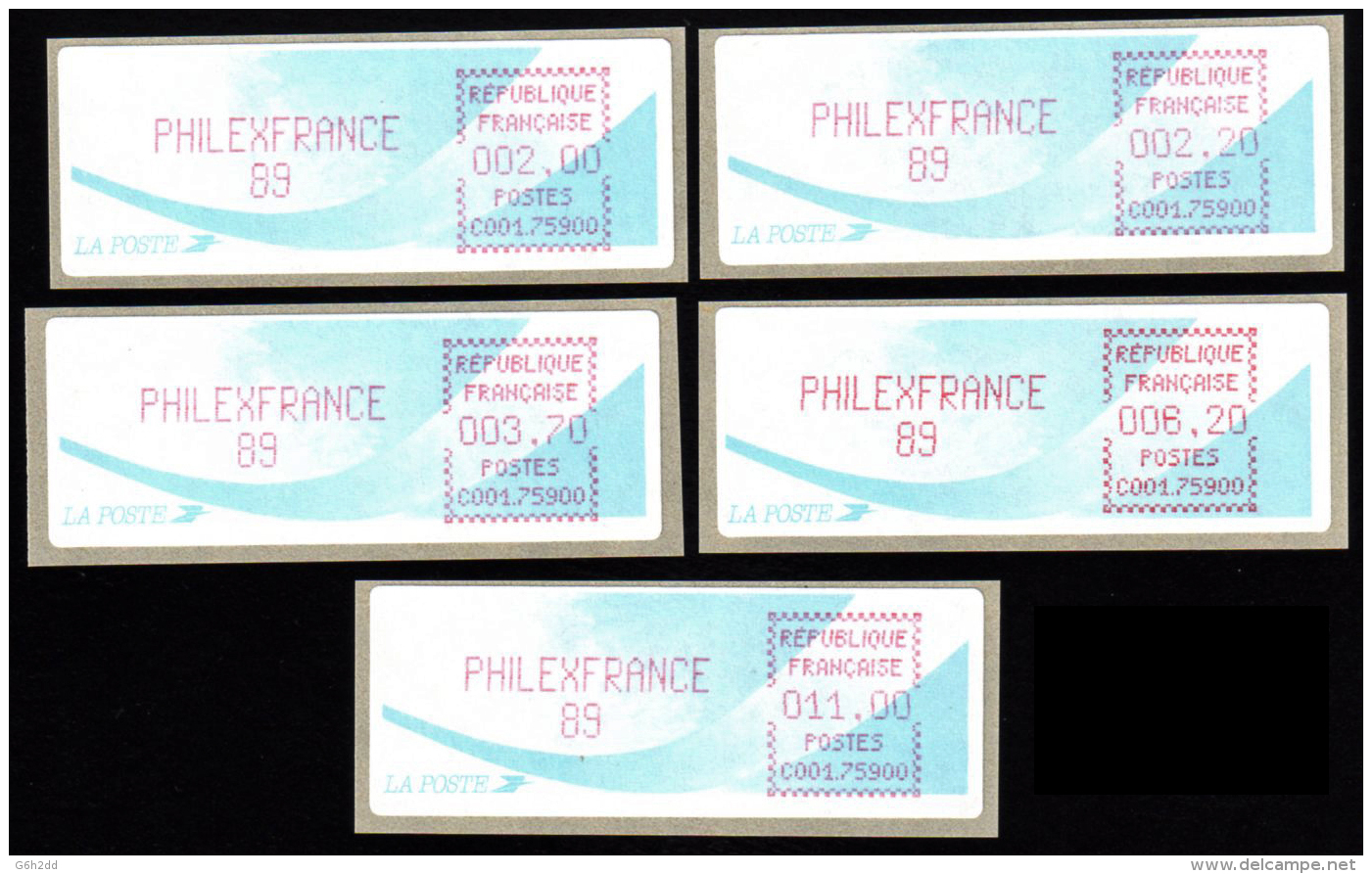 ATM-219- PhilexFrance 89, Timbre De Distributeur - 1988 Type « Comète »