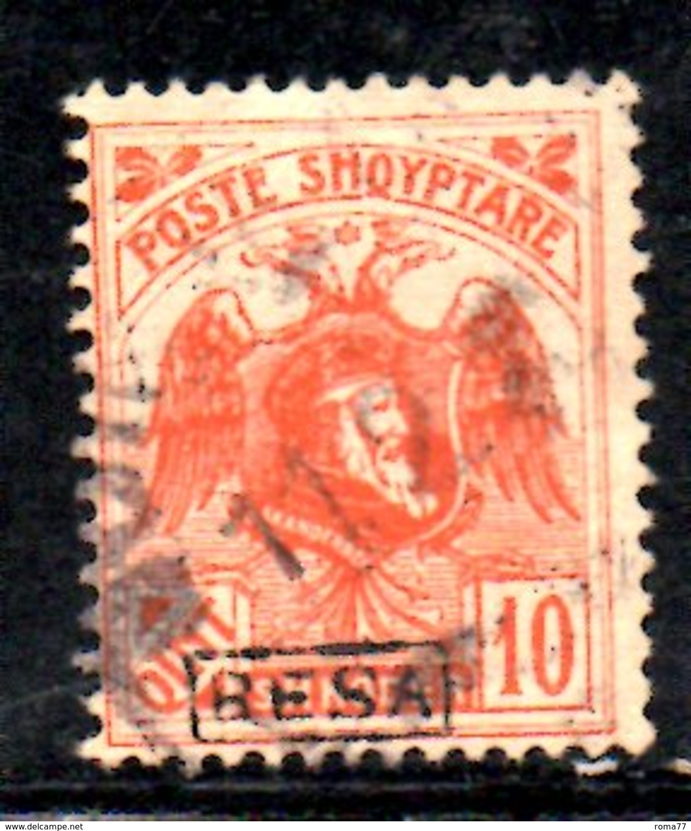 XP2194 - ALBANIA 1922 , Michel N. 78 III  Usato :  BESA - Albania