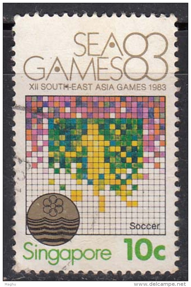 10c Soccer South East Asia Games 1983, Football, (sample Image) - Usati