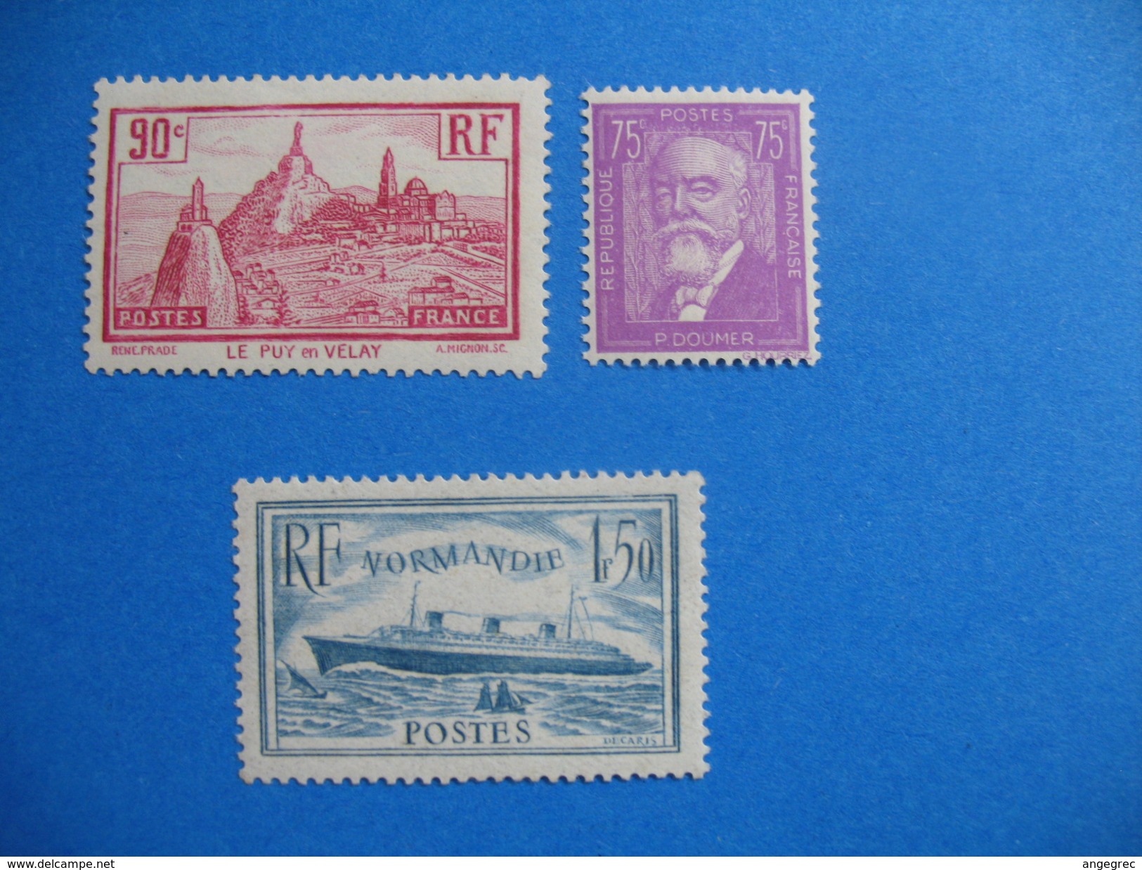 Timbres De   1933/1934   N° 290/292/300    Neuf ** Gomme D'origine Côte    292  &euro;  (à Voir) - Neufs