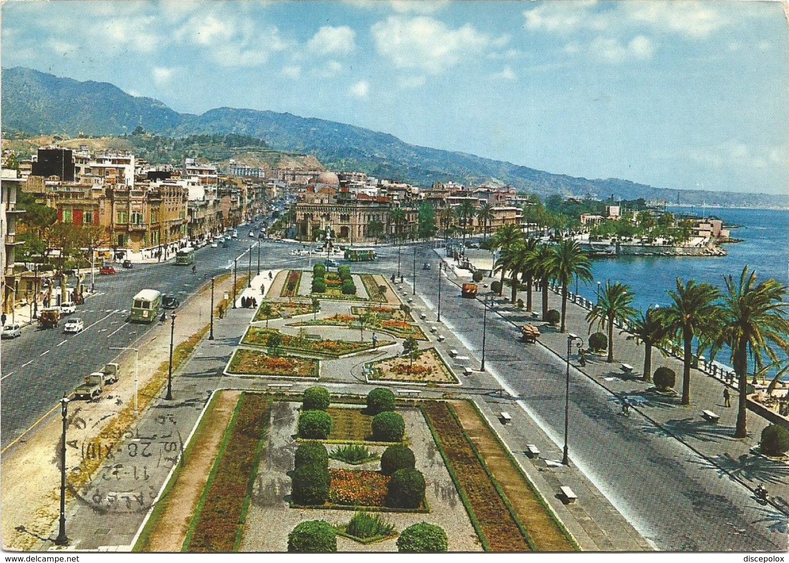 T2459 Messina - Passeggiata A Mare - Auto Cars Voitures / Viaggiata 1966 - Messina