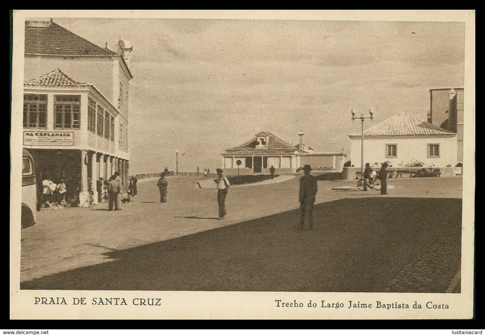 TORRES VEDRAS - PRAIA DE SANTA CRUZ - Trecho Do Largo Jaime Baptista Da Costa. ( Ed. José Duarte Capote) Carte Postale - Lisboa