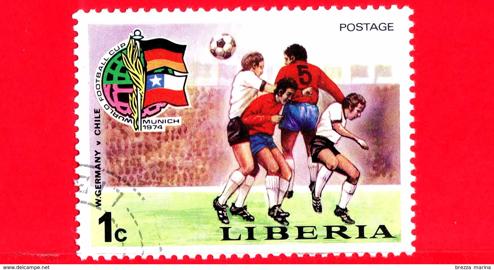 LIBERIA - Nuovo - 1974 - Monaco, Mondiali Di Calcio - Football Cup - Germania E. - Cile - 1 - Liberia