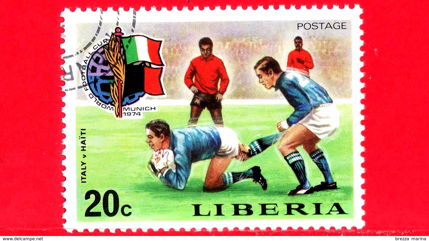 LIBERIA - Nuovo - 1974 - Monaco, Mondiali Di Calcio - Football Cup - Italia-Haiti - 20 - Liberia