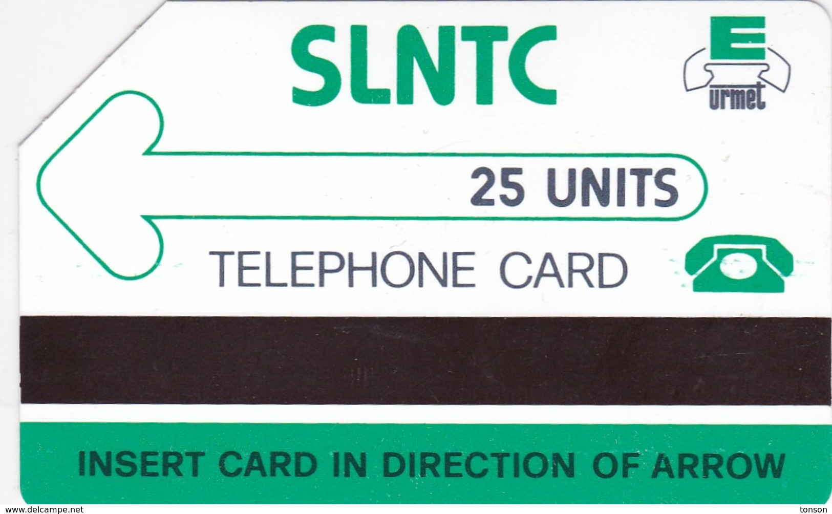 Sierra Leone, SRL-02, 25 Units, Green Logo SLNTC / Mantegazza Logo, 2 Scans. - Sierra Leone