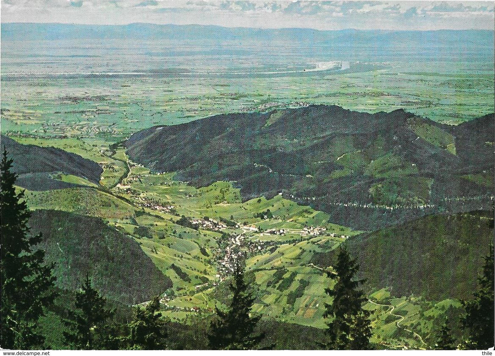 Blick Vom Belchen (Schwarzwald) 1415 M ü. D. M. Ins Münstertal - Münstertal