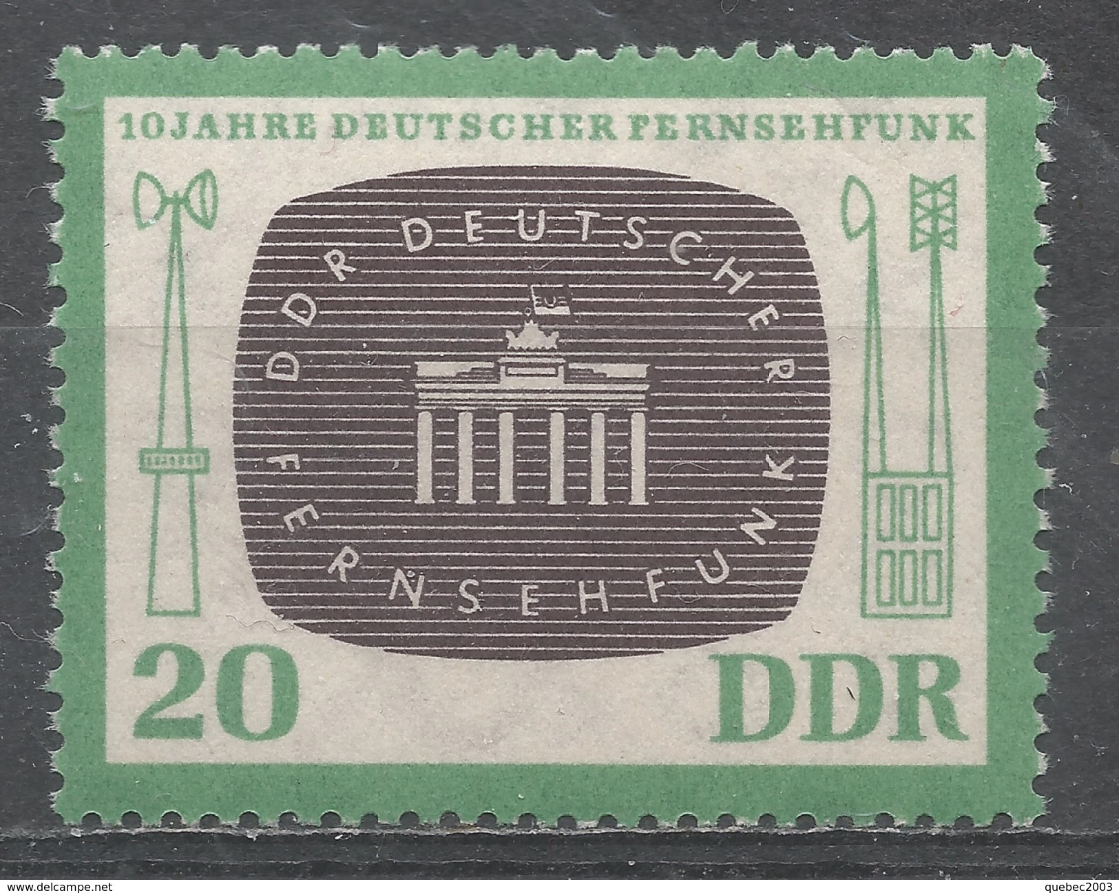 German Democratic Republic 1962. Scott #631 (MNH) DDR Television Signal - Neufs