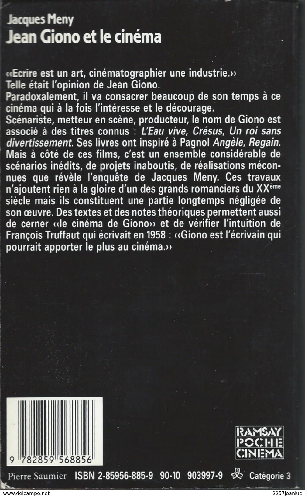 Jean Giono Et Le Cinéma - Art