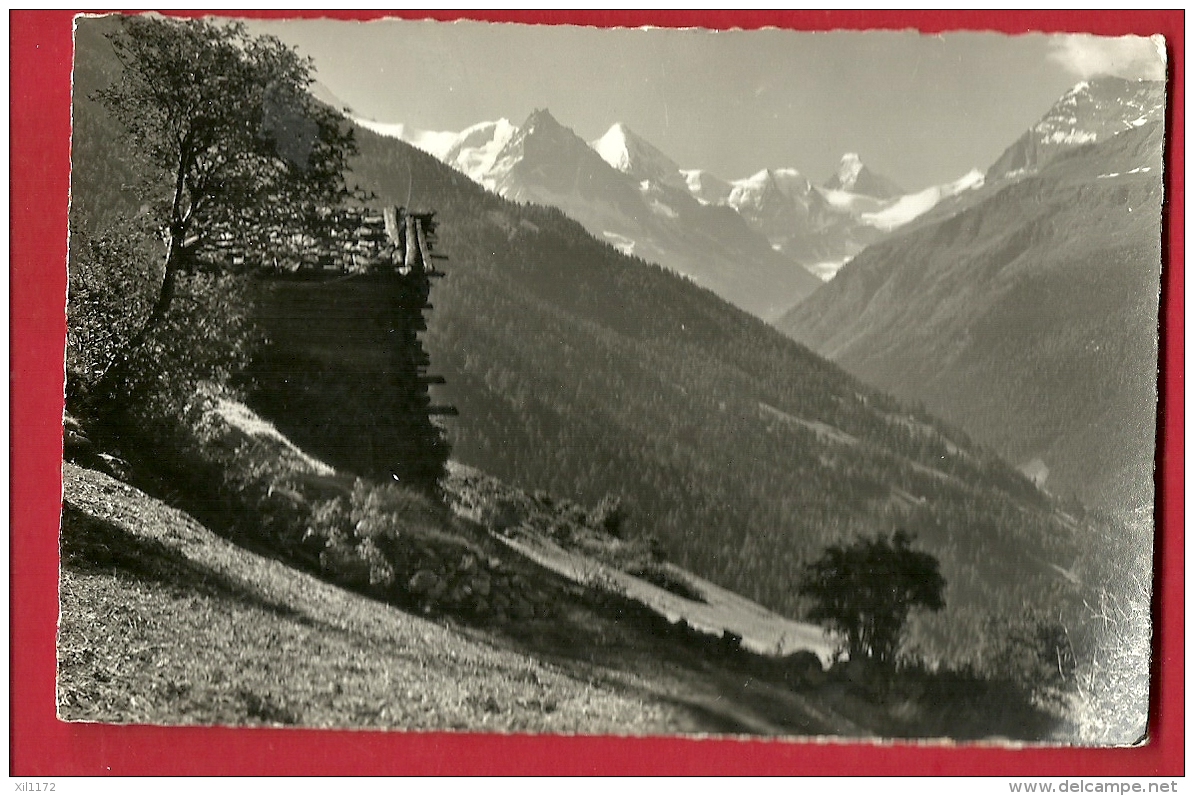 PRU-17 Paysage Près De St.-Luc Anniviers, Besso Gabelhorn, Cervin. Cachet 1952 - Anniviers