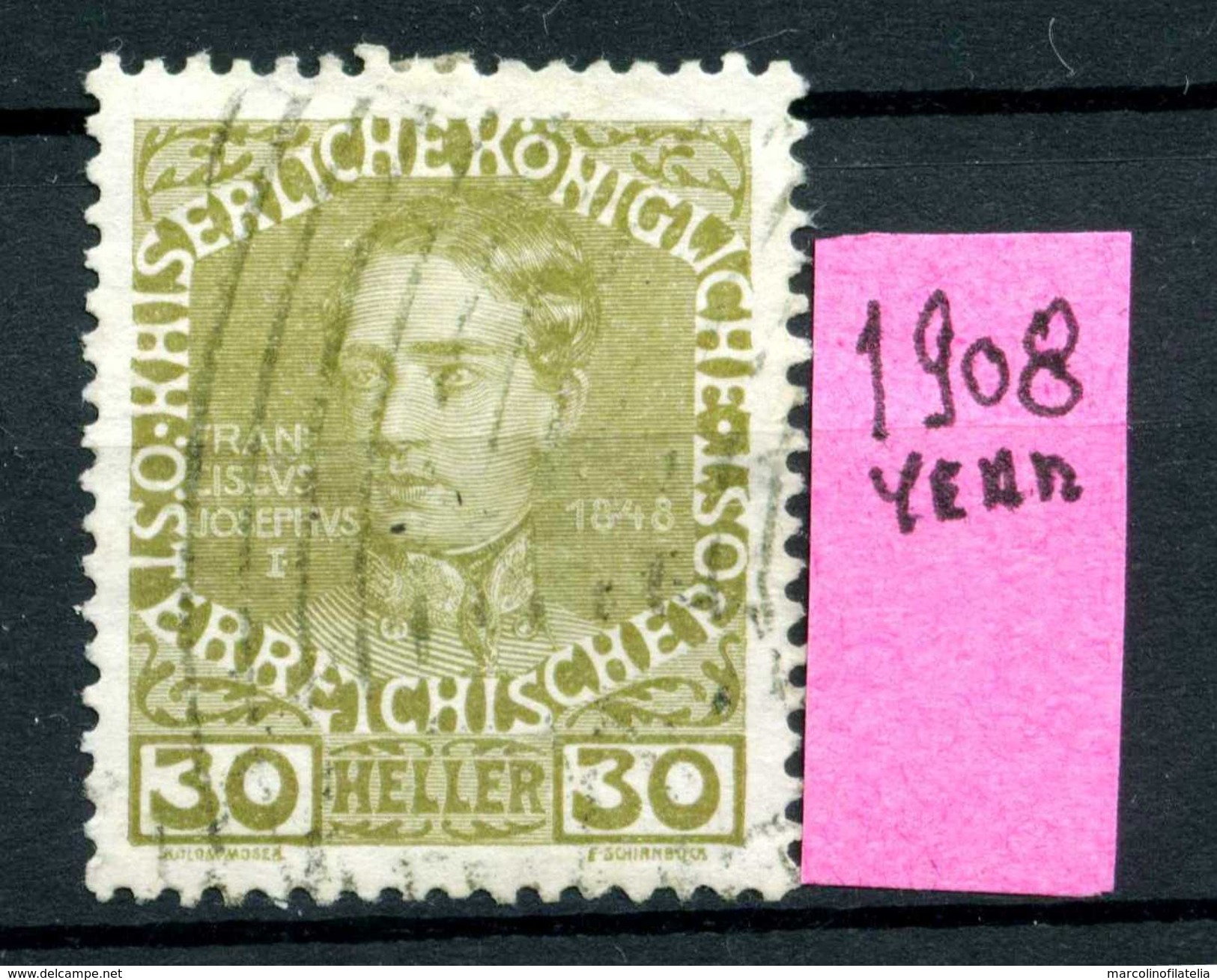 AUSTRIA - OSTERREICHISCHE - Year 1908 - 30 Heller - MICHEL N° 148 - Usato -used. - Usati