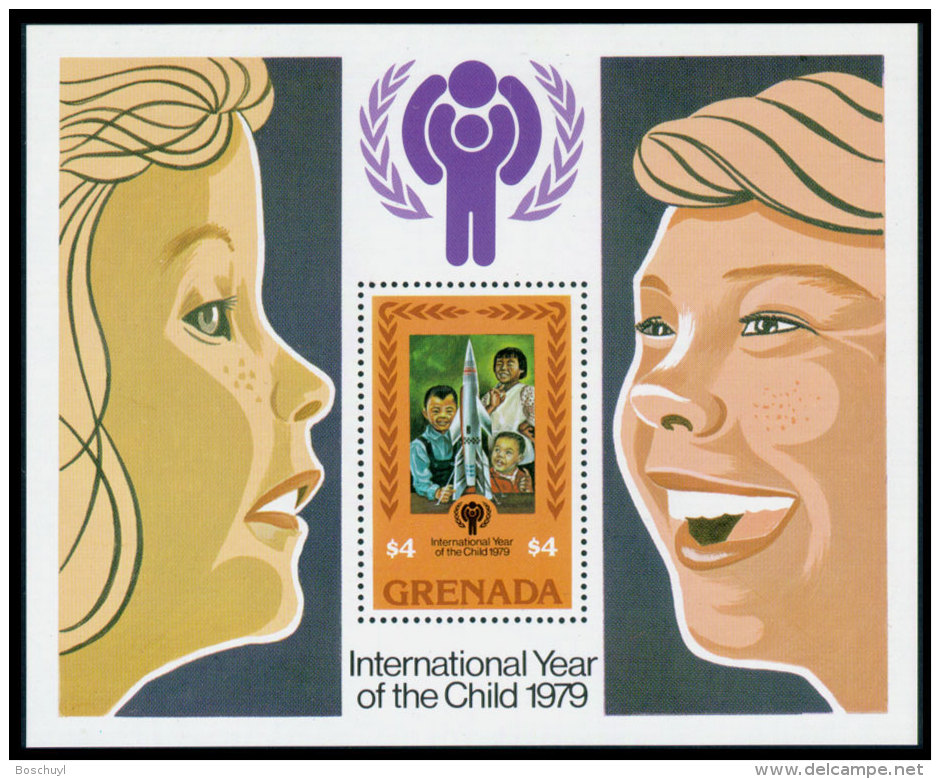 Grenada, 1979, International Year Of The Child, IYC, UNICEF, United Nations, MNH, Michel Block 82 - Grenade (1974-...)