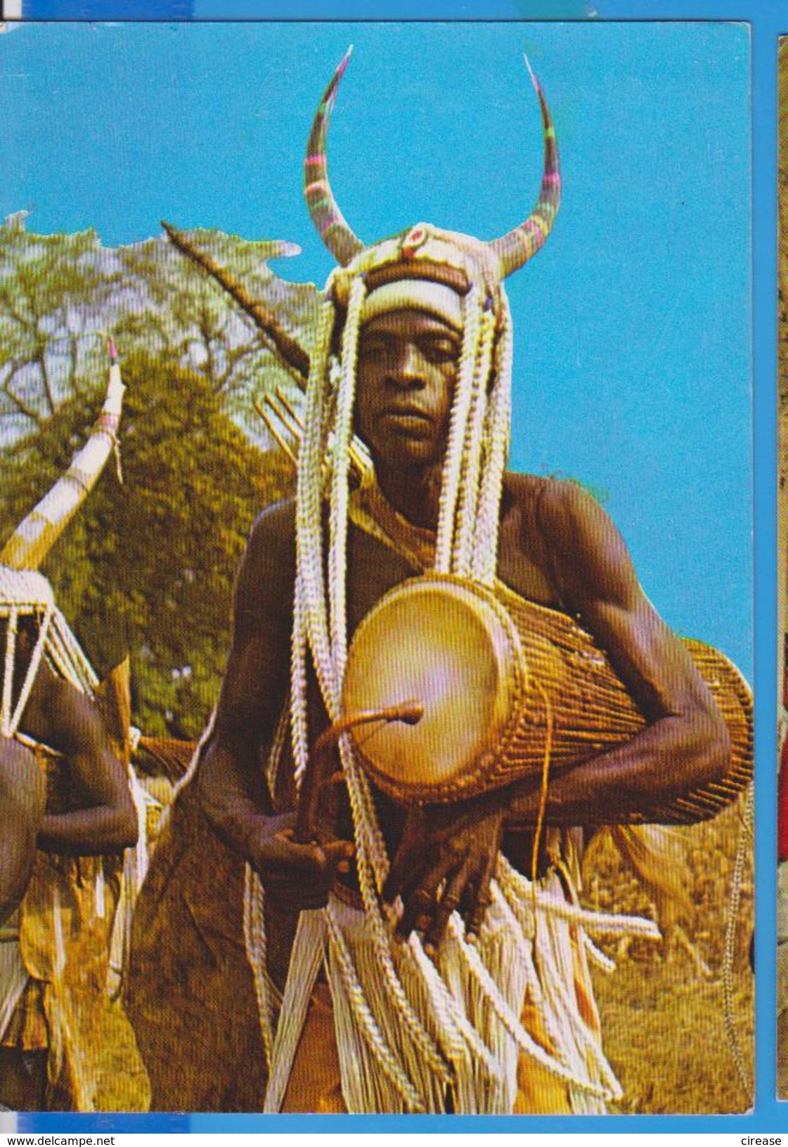 KANKOMBA DRUMMER SAMBUL SABOBA GHANA POSTCARD UNUSED - Ghana - Gold Coast