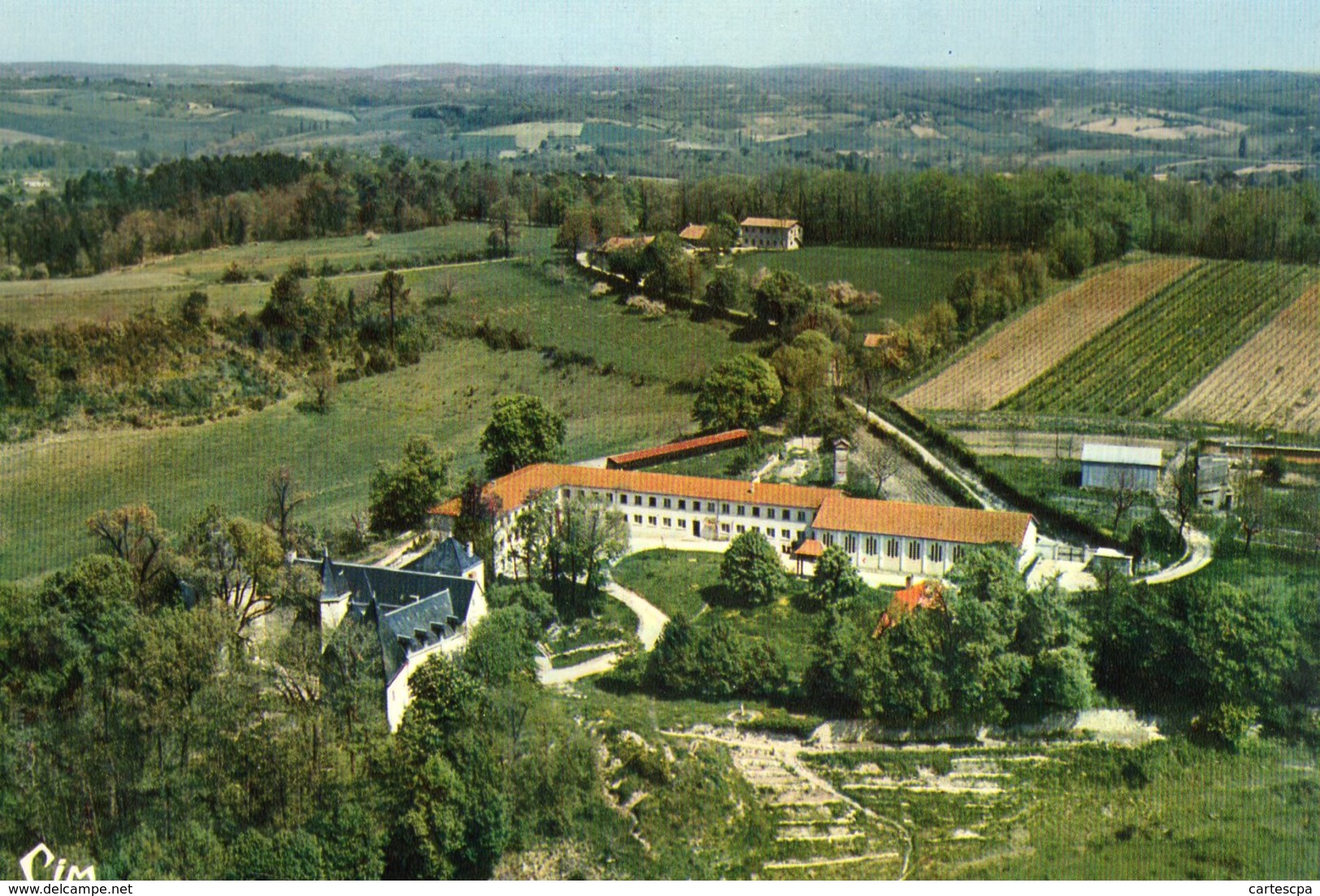 Juignac Abbaye Sainte Marie De Maumont Vue Generale Aerienne 1968 CPM Ou CPSM - Autres & Non Classés