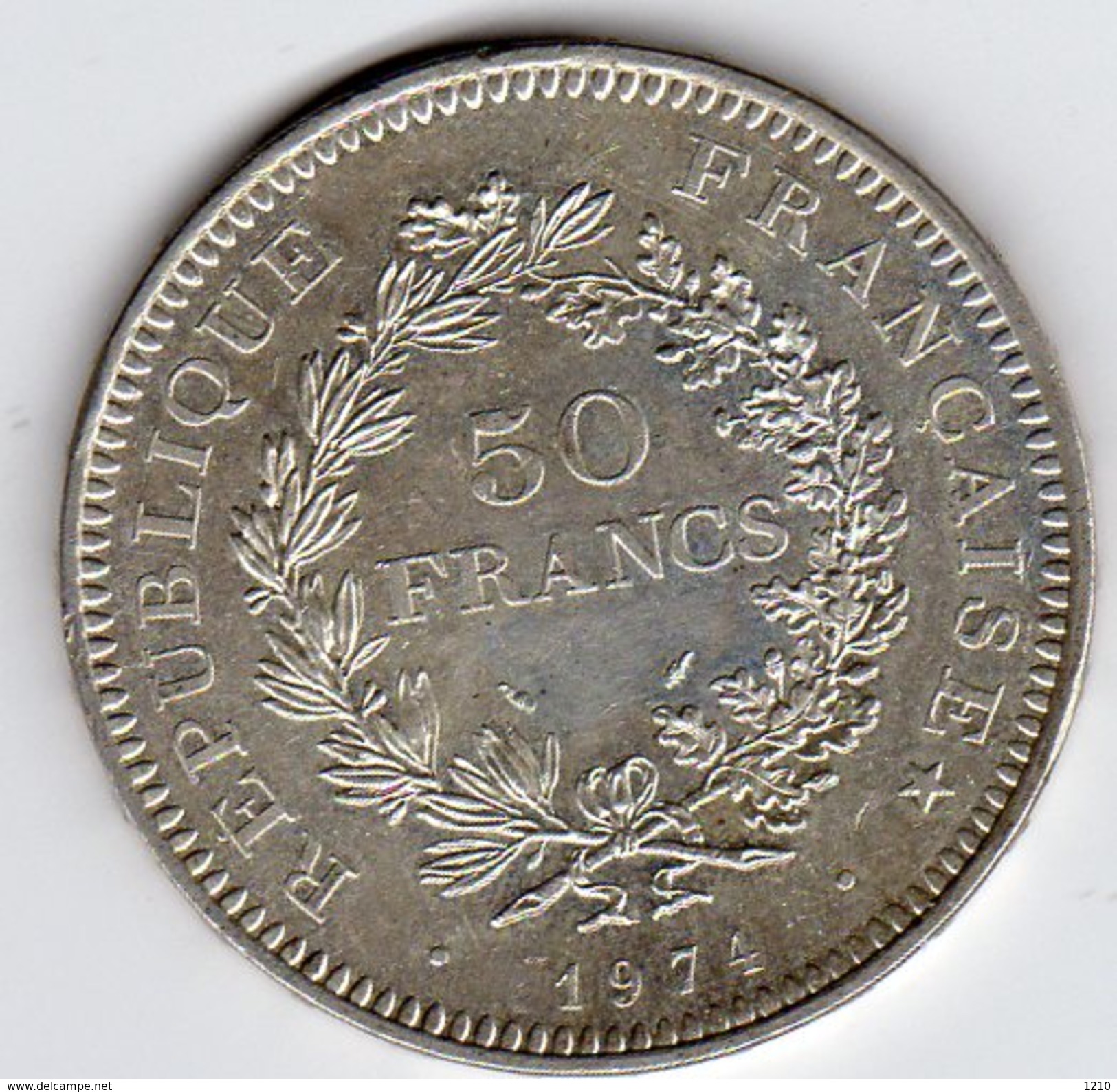 Pièce De 50 Francs En Argent De 1974 N° 1 - Otros & Sin Clasificación