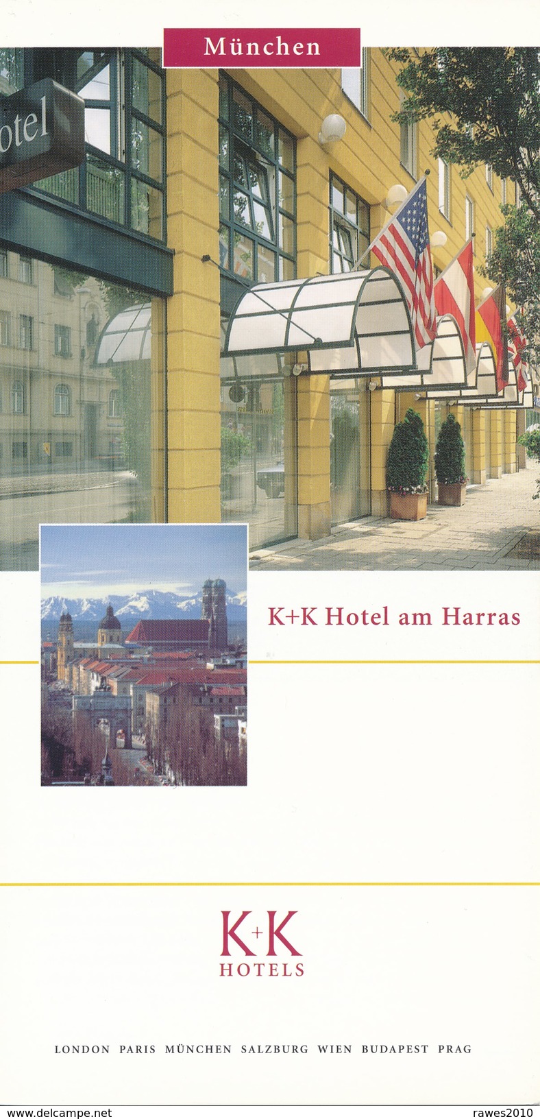 BRD München 2007 K+K Hotel Am Harras Faltblatt 4 Seiten - Bavière