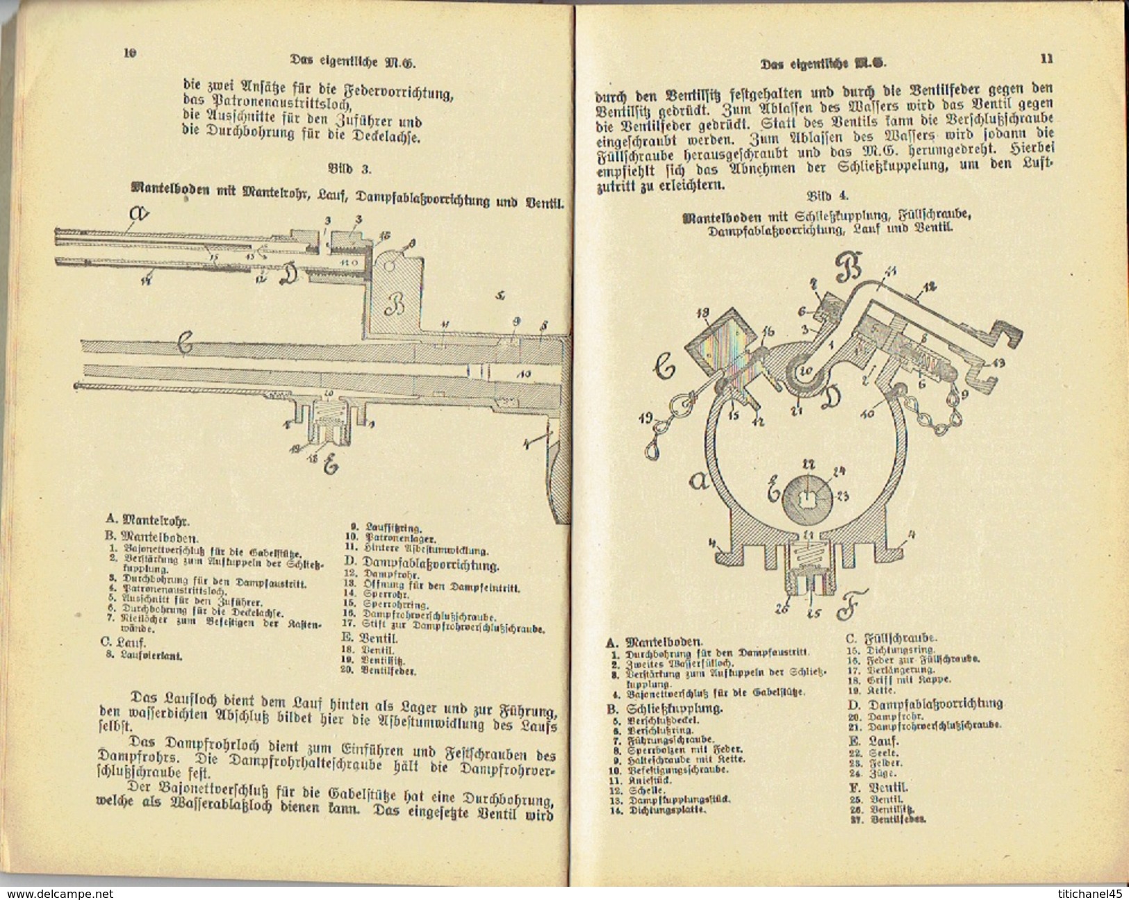 Rare Livre Sur LA MITRAILLEUSE MG 08/15 - MASCHINENGEWEHR 08/15 -  Berlin 1918 - Friedrich VON MERKASS - Armas De Colección