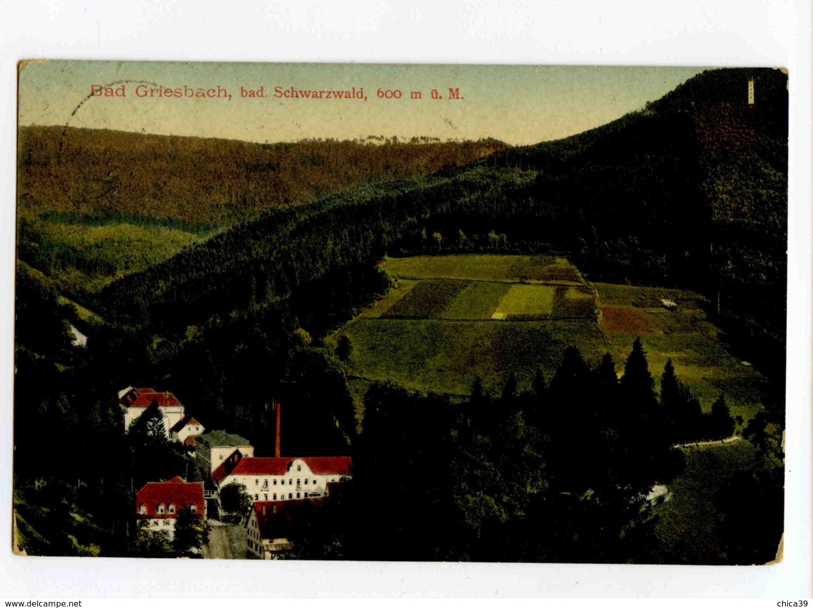 C 19313   -   Bad Griesbach  -  Bad Schwarzwald, 600 M G. M. - Bad Peterstal-Griesbach