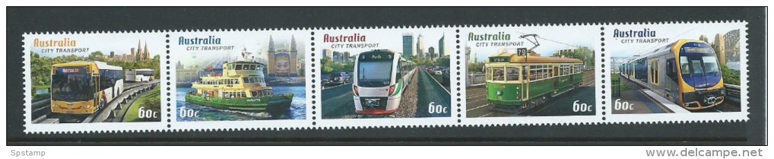 Australia 2012 City Transport Strip Of 5 MNH - Mint Stamps