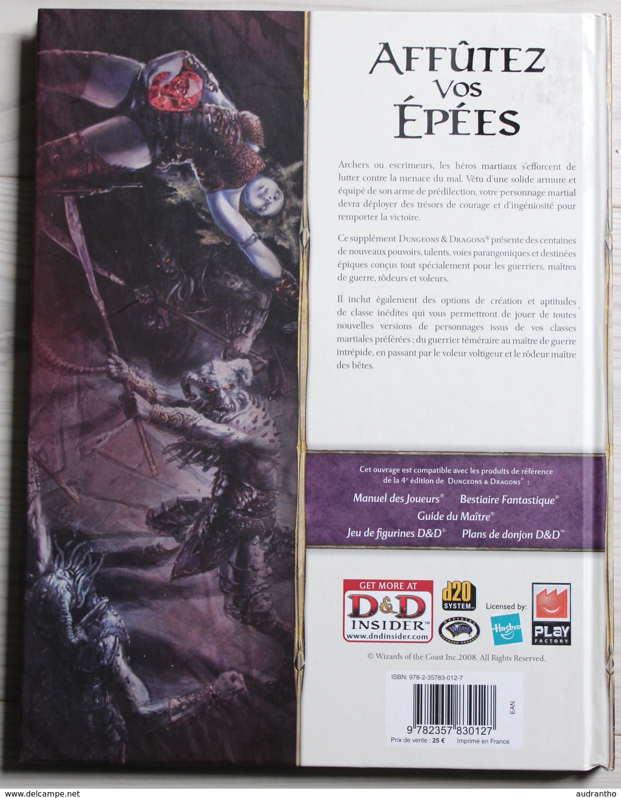 Livre Dungeons Et Dragons L'art De La Guerre Jeu De Rôle Neuf Donjons Et Dragons - Littérature & Notices