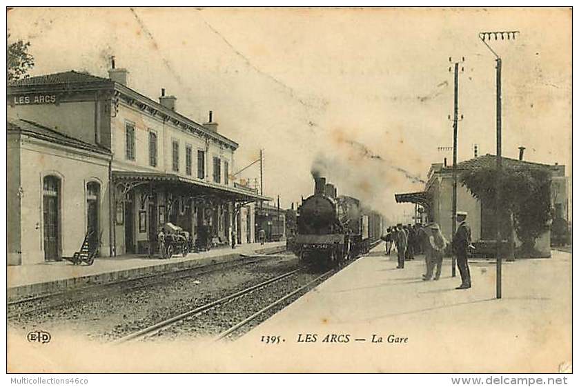 83 - 040217 - LES ARCS - La Gare - Train Voyageur Lomotive - Les Arcs