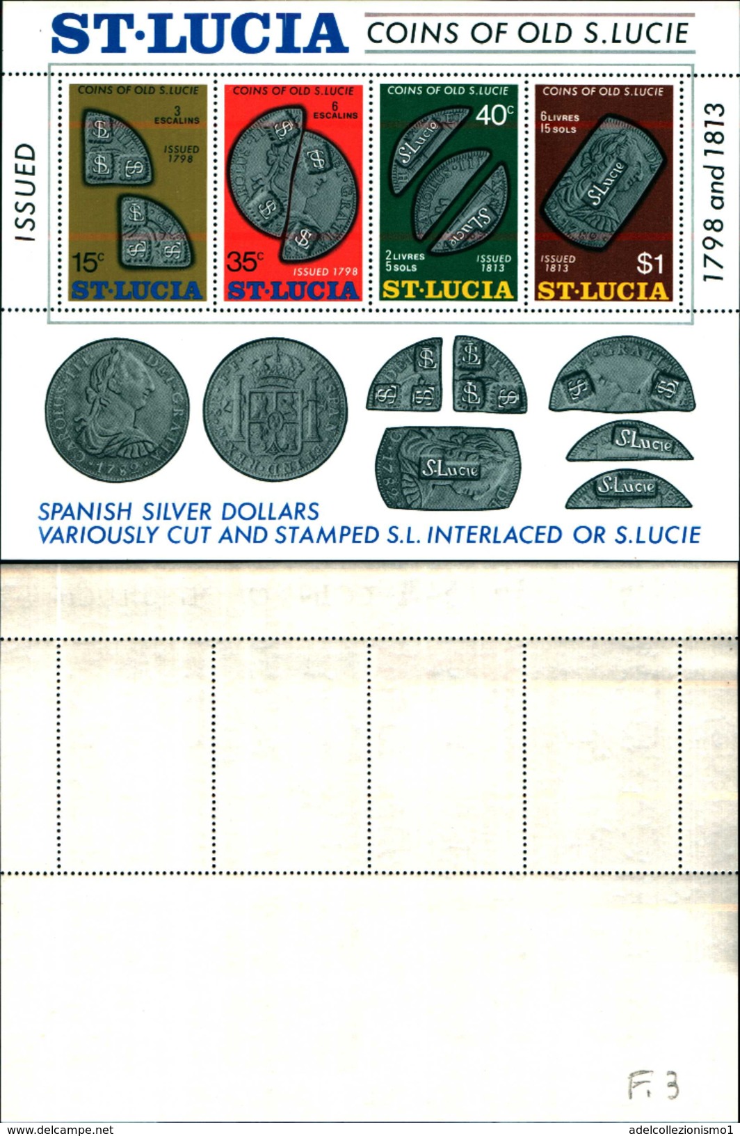 86730)    SAINT Lucia -bf. Coinns Of Old S. Lucie-MNH - VEDI FOTO - St.Lucia (1979-...)