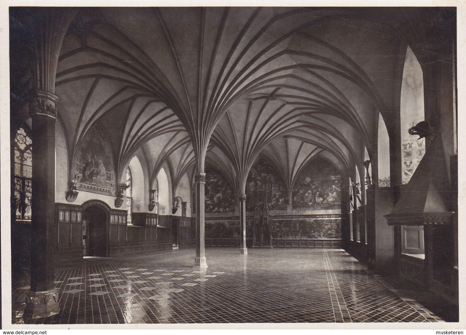 Germany PPC Marienburg (Westpr.) Mittelschloss Meisters Grosser Remter Echte Real Photo (2 Scans) - Westpreussen