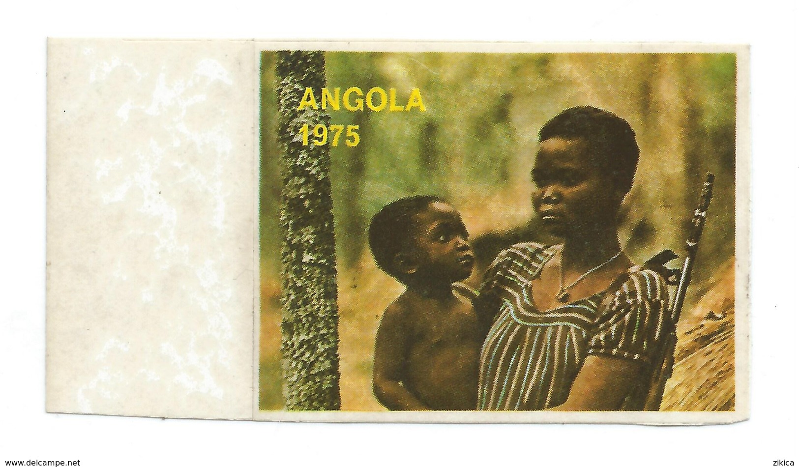 Help Civilians In The War, Angola 1975.Yugoslavian LABEL - Macedonia Del Norte