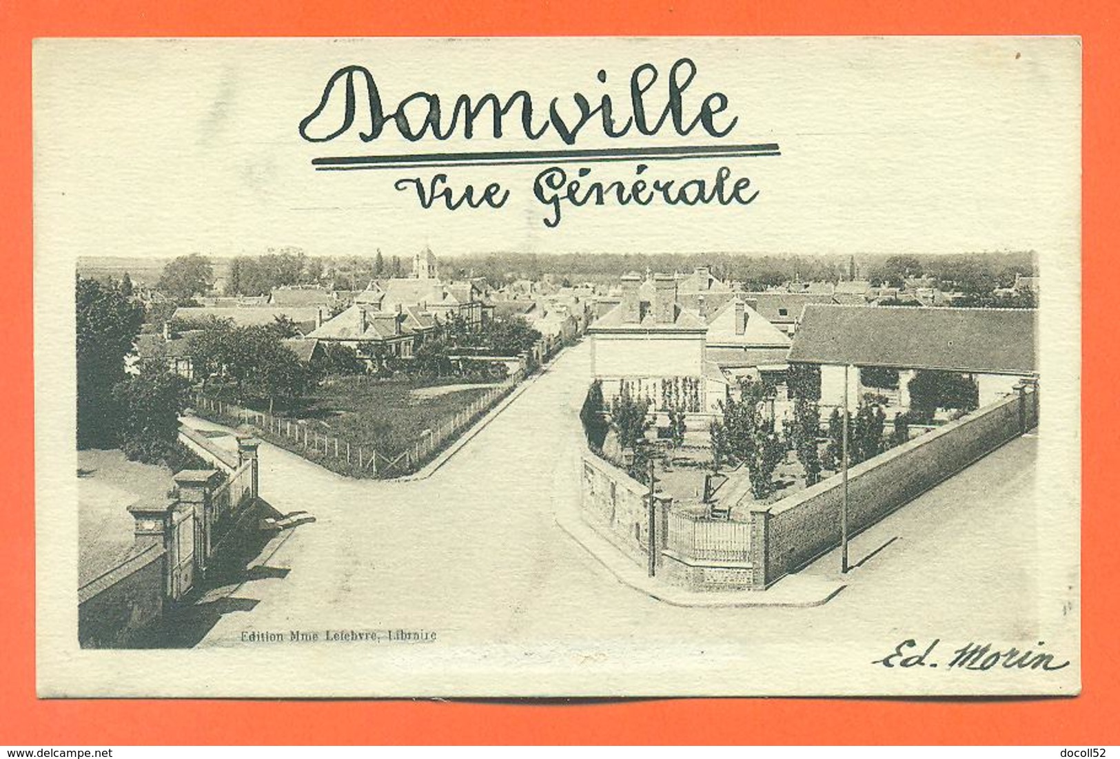 CPA Damville " Vue Générale " LJCP 28 - Autres & Non Classés