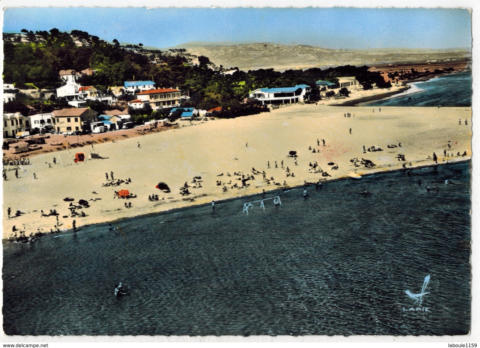 AUDE LA FRANQUI Vue Aérienne : " En Avion Au Dessus De La Franqui La Plage Au Fond Chaîne Des Corbières " - Other & Unclassified