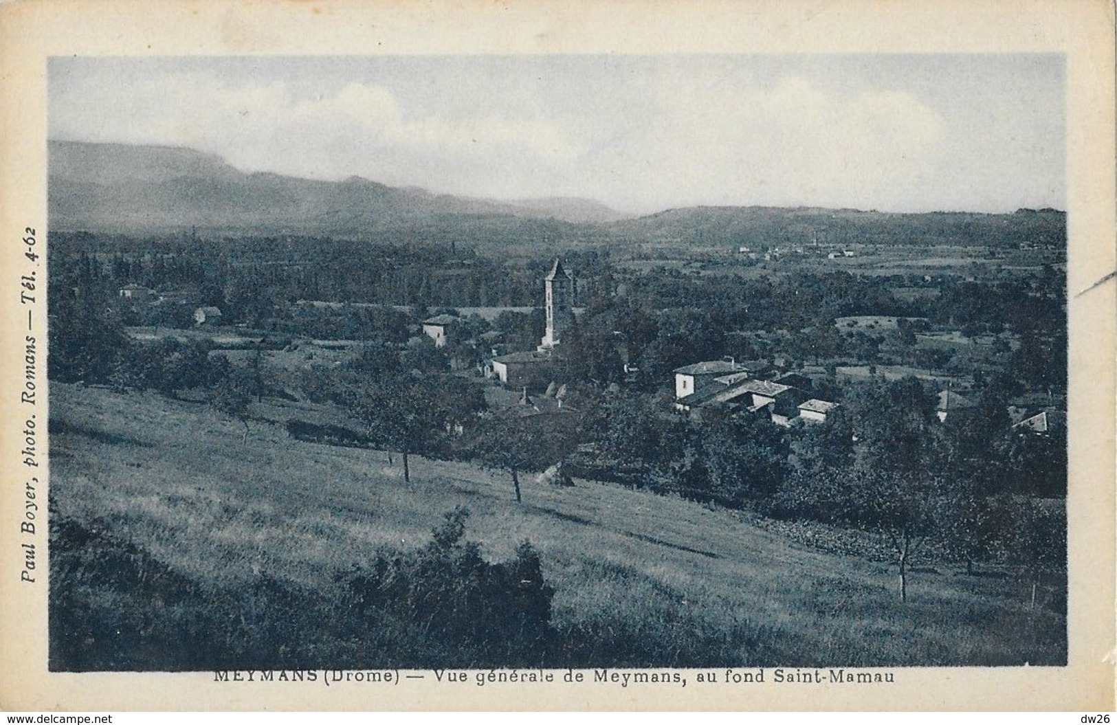 Meymans (Drôme) - Vue Générale De Maymans, Au Fond Saint-Maman - Photo Paul Boyer - Altri & Non Classificati