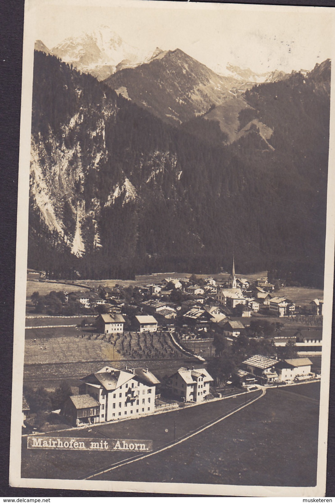 Austria PPC Mairhofen Mit Horn MAYERHOFEN 1921 Echte Real Photo Véritable (2 Scans) - Schärding