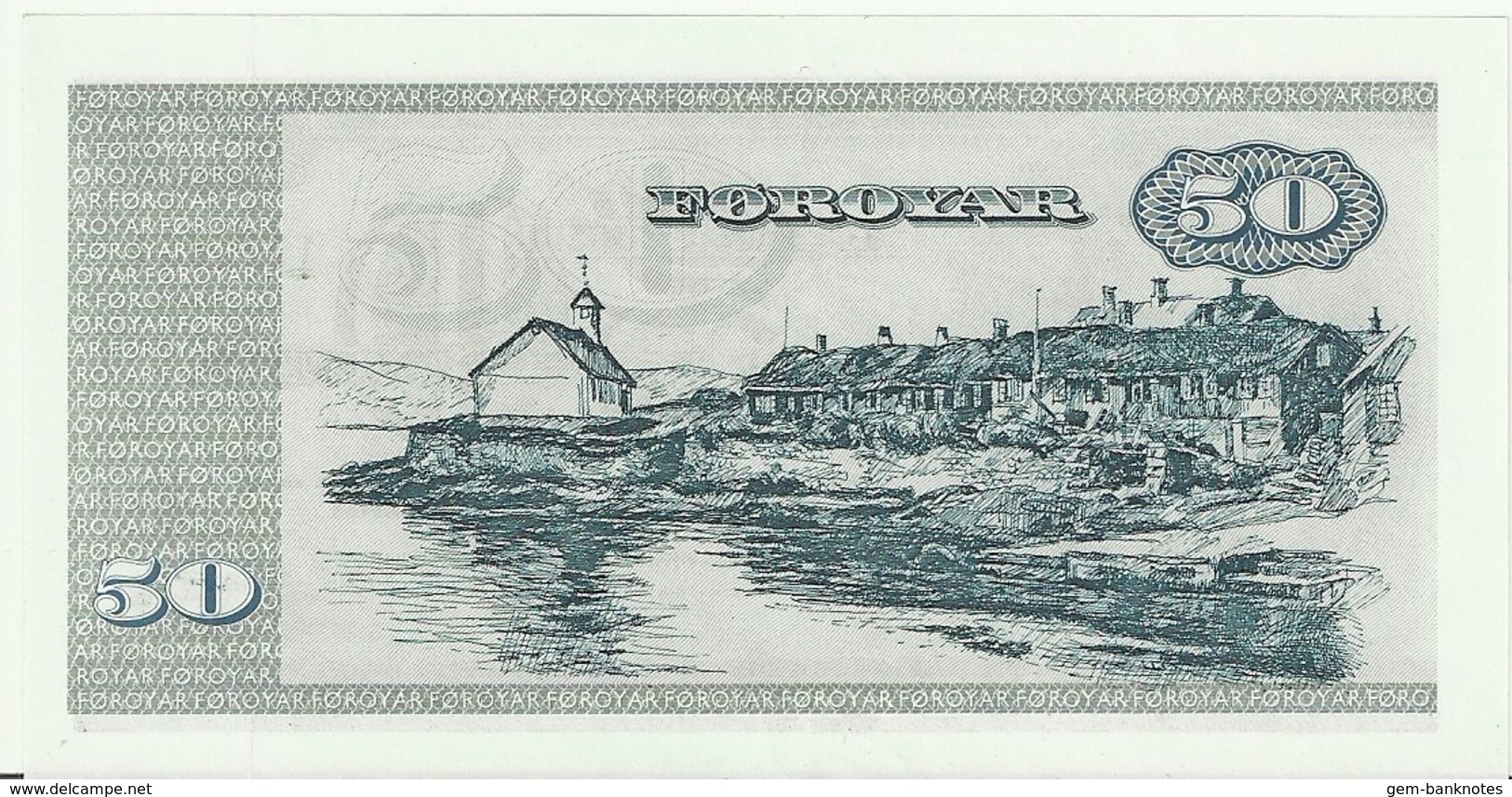 Faeroe Islands 50 Kronur 1994 P20d UNC Condition - Dinamarca