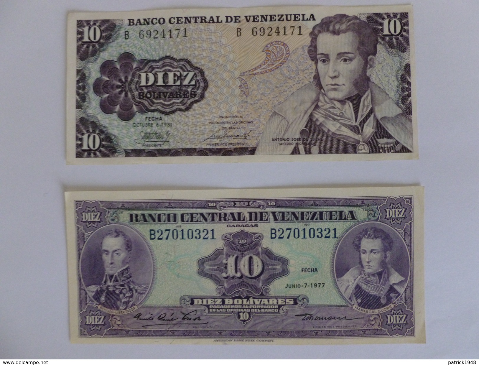 2 BILLETS VENEZUELA - Venezuela