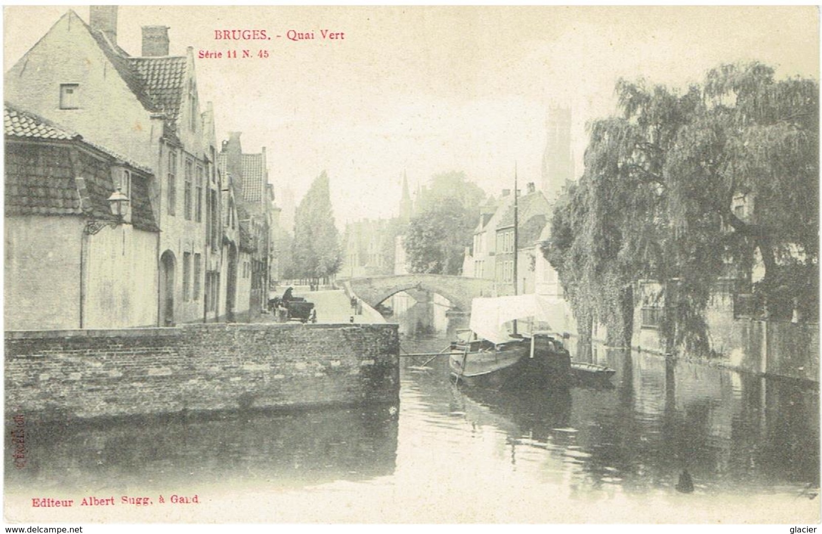 BRUGES - Quai Vert - Binnenschip - Péniche - Sugg. Série 11 N° 45 - Brugge